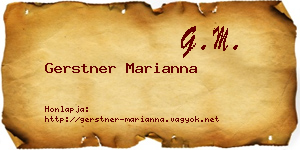 Gerstner Marianna névjegykártya